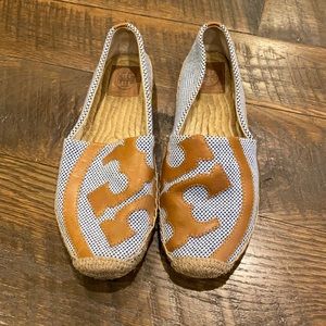 Tory burch checkered slip ons